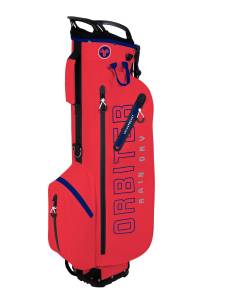 Fastfold golftas Orbiter Rain Dry Stand Bag rood-navy