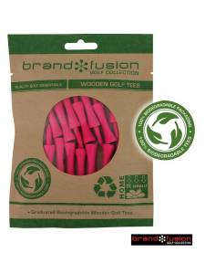 Golfers Club golftees Bio Degradable Height 57 mm roze